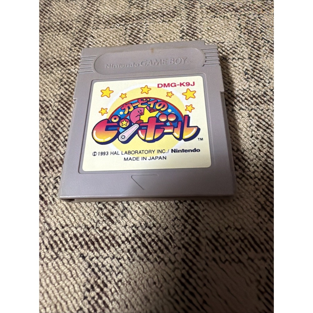 Kirby Pinball Nintendo Game Boy Hal Laboratory 1993 DMG-K9J Japanese Version